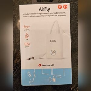 White Wireless Audio Adapter for Cell Phones